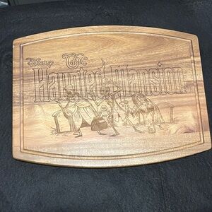 Disney Haunted Mansion Brown Wooden Board